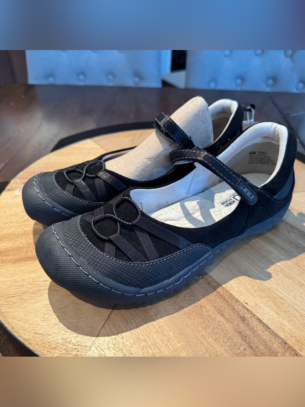 NWBox JBU Black Mary Jane Comfort Flats - Women's